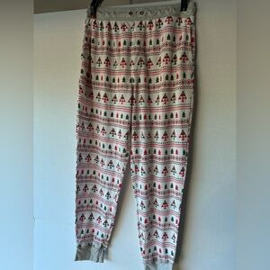 Nordstrom Holiday Patterned Pants - Red, Green, White